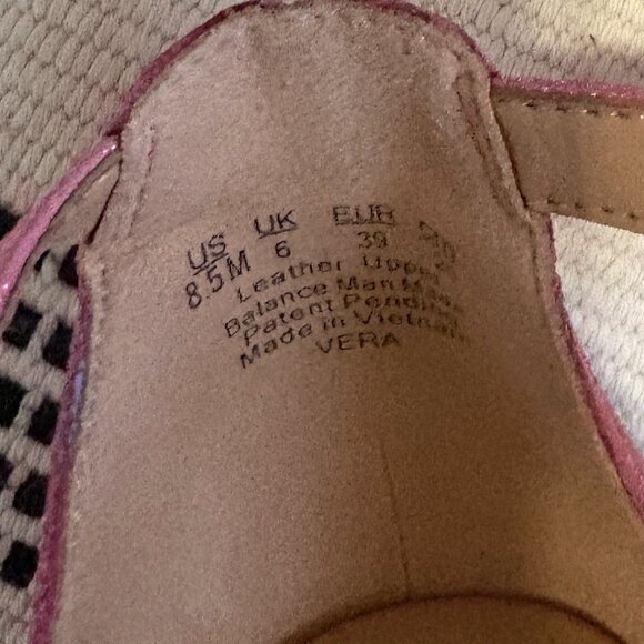 Naturalizer Vera 8.5M Pink Strappy Leather Heels - Picture 6 of 16